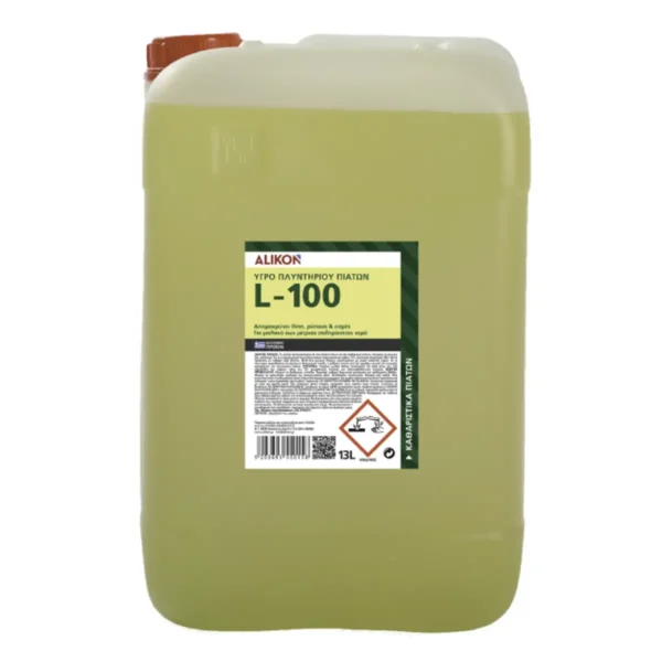 alikon_L-100_13L ΥΓΡΟ ΠΛΥΝΤΗΡΙΟΥ ΠΙΑΤΩΝ & ΠΟΤΗΡΙΩΝ L-100 Alikon 13L