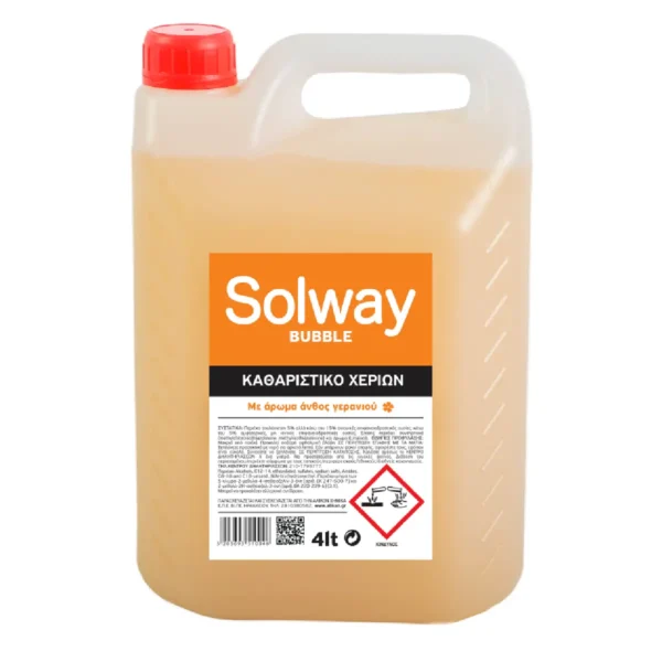 Solway Bubble 4lt - Υγρό Καθαριστικό Χεριών με Άρωμα Γεράνι Alikon 009